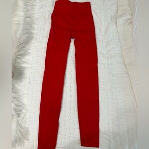 fabletics cherry red leggings